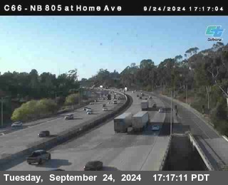 NB 805 at Home Ave (On Ramp)