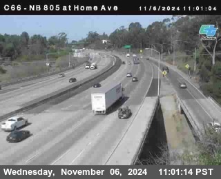 NB 805 at Home Ave (On Ramp)