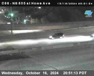 NB 805 at Home Ave (On Ramp)