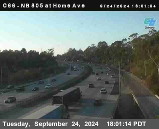 NB 805 at Home Ave (On Ramp)