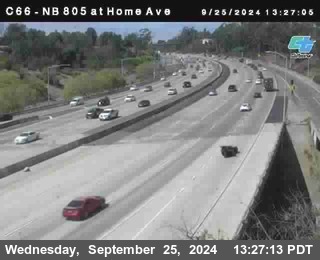 NB 805 at Home Ave (On Ramp)