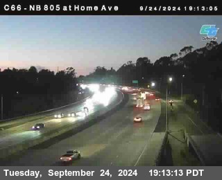 NB 805 at Home Ave (On Ramp)