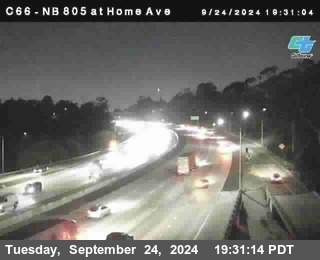 NB 805 at Home Ave (On Ramp)