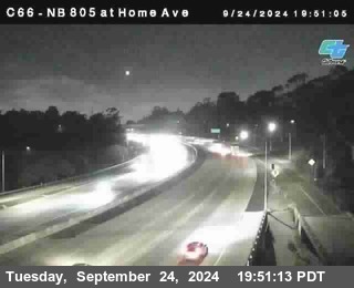 NB 805 at Home Ave (On Ramp)