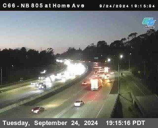 NB 805 at Home Ave (On Ramp)