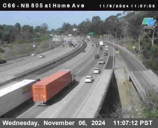 NB 805 at Home Ave (On Ramp)