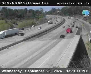 NB 805 at Home Ave (On Ramp)