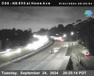 NB 805 at Home Ave (On Ramp)