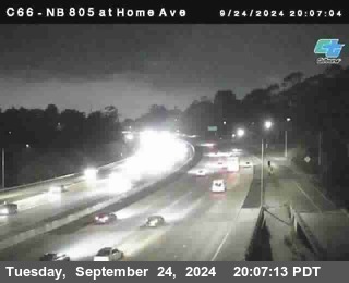 NB 805 at Home Ave (On Ramp)