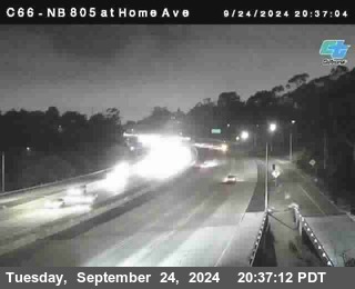 NB 805 at Home Ave (On Ramp)