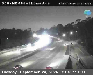 NB 805 at Home Ave (On Ramp)