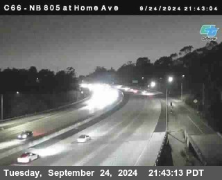 NB 805 at Home Ave (On Ramp)