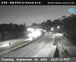 NB 805 at Home Ave (On Ramp)