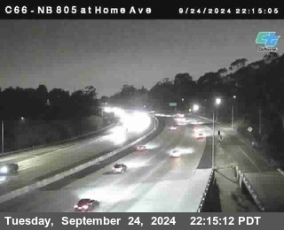 NB 805 at Home Ave (On Ramp)