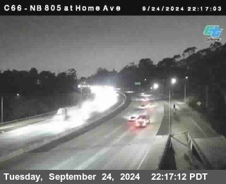 NB 805 at Home Ave (On Ramp)