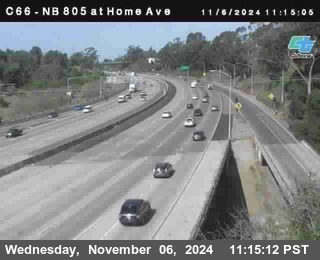 NB 805 at Home Ave (On Ramp)