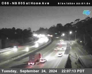 NB 805 at Home Ave (On Ramp)