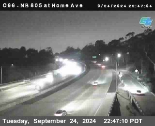 NB 805 at Home Ave (On Ramp)