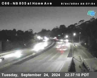 NB 805 at Home Ave (On Ramp)