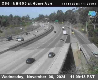 NB 805 at Home Ave (On Ramp)