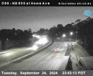 NB 805 at Home Ave (On Ramp)