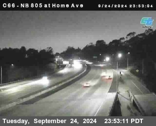 NB 805 at Home Ave (On Ramp)