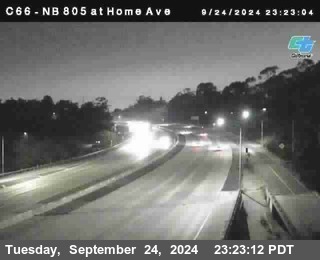 NB 805 at Home Ave (On Ramp)