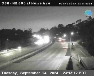 NB 805 at Home Ave (On Ramp)