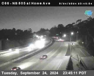 NB 805 at Home Ave (On Ramp)