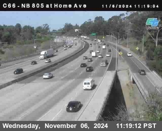 NB 805 at Home Ave (On Ramp)