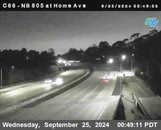 NB 805 at Home Ave (On Ramp)