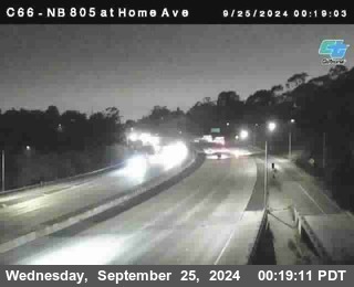 NB 805 at Home Ave (On Ramp)