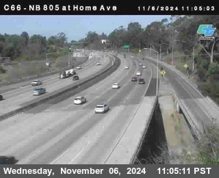 NB 805 at Home Ave (On Ramp)