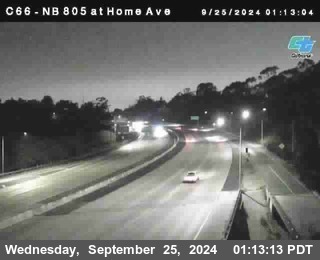 NB 805 at Home Ave (On Ramp)