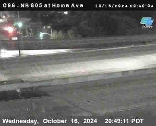 NB 805 at Home Ave (On Ramp)