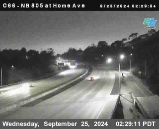 NB 805 at Home Ave (On Ramp)