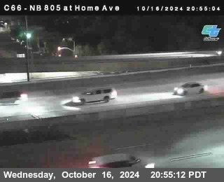 NB 805 at Home Ave (On Ramp)