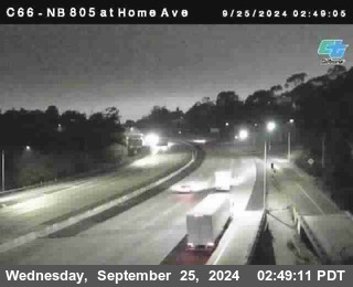 NB 805 at Home Ave (On Ramp)