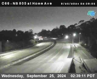 NB 805 at Home Ave (On Ramp)