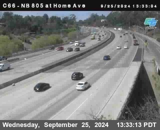 NB 805 at Home Ave (On Ramp)