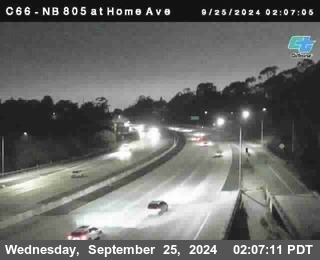 NB 805 at Home Ave (On Ramp)