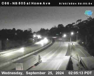 NB 805 at Home Ave (On Ramp)