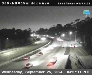 NB 805 at Home Ave (On Ramp)