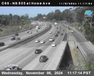 NB 805 at Home Ave (On Ramp)