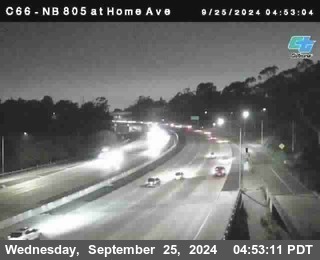 NB 805 at Home Ave (On Ramp)