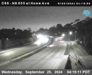 NB 805 at Home Ave (On Ramp)