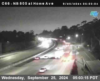 NB 805 at Home Ave (On Ramp)