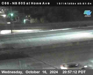 NB 805 at Home Ave (On Ramp)