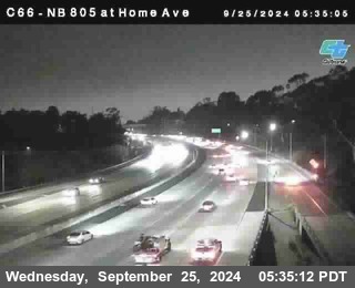 NB 805 at Home Ave (On Ramp)