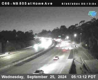 NB 805 at Home Ave (On Ramp)